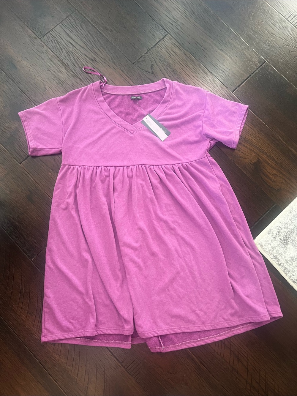 Purple terry dress